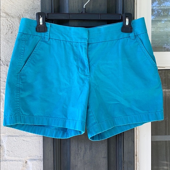 J. Crew Pants - J. Crew 4.5” inseam turquoise chino shorts